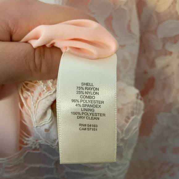 NWT Eliza J Ivory Lace Dress Size 10 Petite - Picture 7 of 8